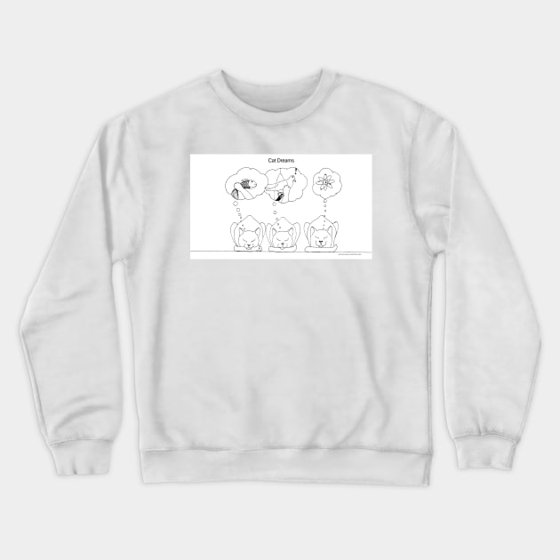Cat Dreams Crewneck Sweatshirt by Purrsanthema